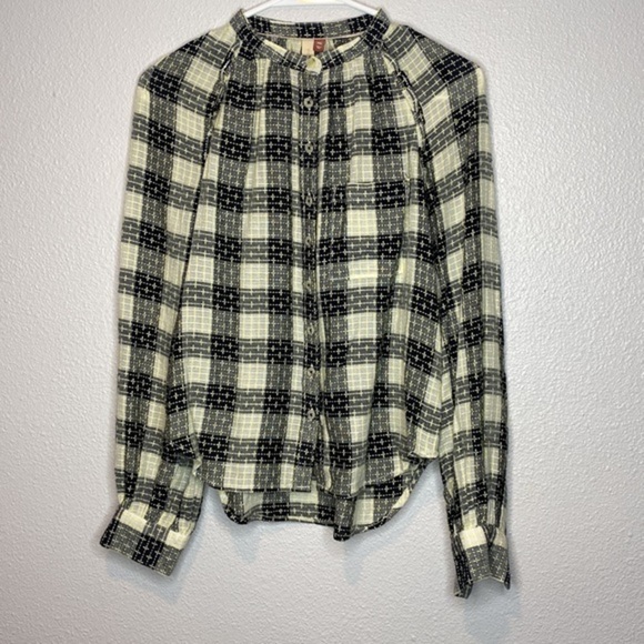 Anthropologie Pilcro Breezy Plaid Button down Size XXS - Picture 6 of 10